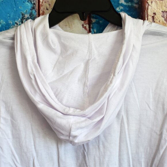 Girl's On Fire Melanin Junior Long Sleeve Hoodie Graphic Print LARGE White - Picture 9 of 10